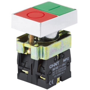 Botón de metal doble