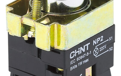 Botón de metal luminoso NP2-BW31