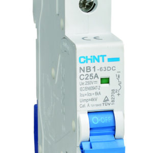 Interruptores termomagnéticos NB1 de 1,2 y 3 pols R din